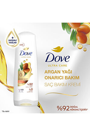 Dove Saç Kremi Onarıcı Bakım Argan Yağı 350 ml x2