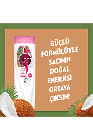 Elidor Doğanın Enerjisi Şampuan Hindistan Cevizi Yağı 400 ml + Saç Bakım Kremi 350 ml