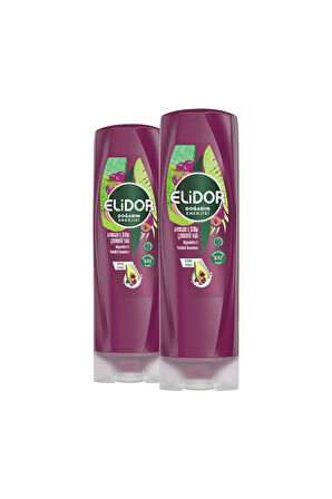 Elidor Doğanın Enerjisi Saç Bakım Kremi Avokado ve Üzüm Çekirdeği Yağı 350 ml x2