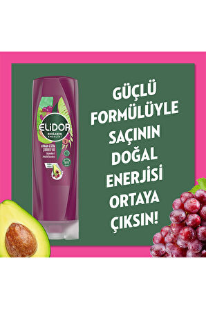 Elidor Doğanın Enerjisi Saç Bakım Kremi Avokado ve Üzüm Çekirdeği Yağı 350 ml x2