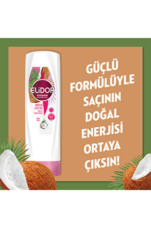 Elidor Doğanın Enerjisi Saç Bakım Kremi Hindistan Cevizi Yağı 350 ml x2