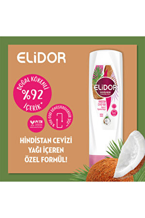 Elidor Doğanın Enerjisi Saç Bakım Kremi Hindistan Cevizi Yağı 350 ml x2