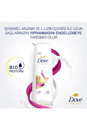 Dove Saç Kremi Uzun Saç Terapisi Yıpranmış Saçlar İçin 350 ml x2