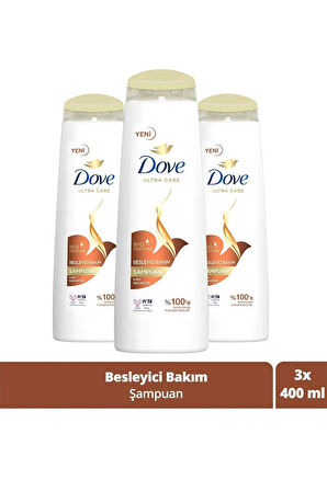 Dove Şampuan Besleyici Bakım Kuru Saçlar İçin 400 ml x3