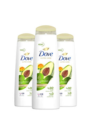 Dove Şampuan Dökülme Karşıtı Bakım Avokado Özü 400 ml x3