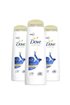 Dove Şampuan Yoğun Onarıcı Yıpranmış Saçlar İçin 400 ml x3