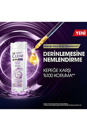 Clear Kepeğe Karşı Şampuan Komple Bakım 350 ml x33
