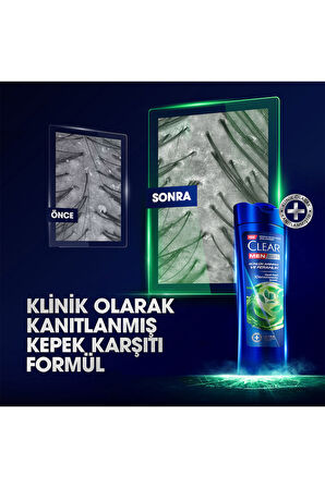 Clear Kepeğe Karşı Şampuan Günlük Arınma Ferahlık 350 ml x3