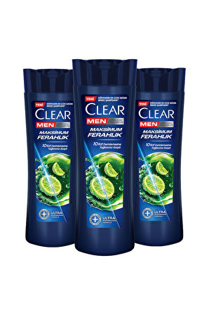 Clear Kepeğe Karşı Şampuan Maksimum Ferahlık 350 ml x3
