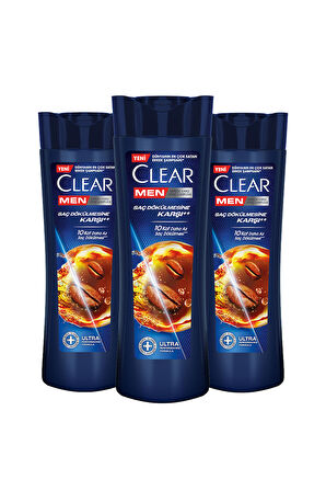 Clear Kepeğe Karşı Şampuan Saç Dökülmesine Karşı 350 ml x3