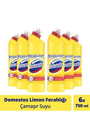 Domestos Çamaşır Suyu Limon Ferahlığı 750 ml 6 Adet