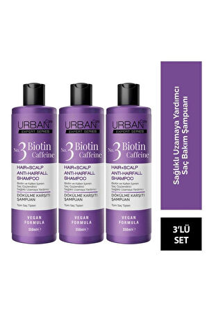 Urban Care Expert Biotin & Caffeine Şampuan 3 x 350ml