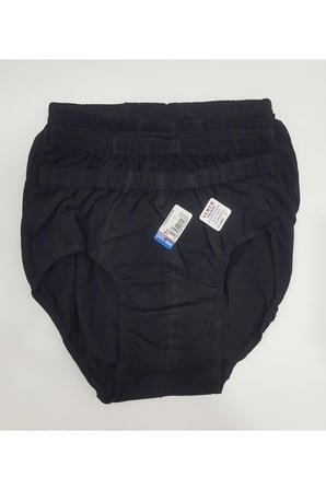 Siyah %100 Pamuklu 5 Adet Erkek Slip Külot