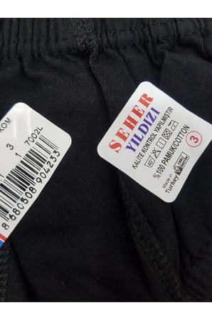 Siyah %100 Pamuklu 5 Adet Erkek Slip Külot