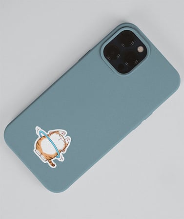 2 Li - sevimli sticker Sevimli Kedi etiketleri -kawai cat -Telefon süslemeleri kedi çıkartmaları -mat kağıt-