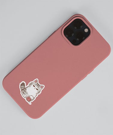 2 Li - sevimli sticker Sevimli Kedi etiketleri -kawai cat -Telefon süslemeleri kedi çıkartmaları -mat kağıt-
