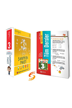 3. Sınıf Şampiyon Paketi + 3.sınıf Tüm Dersler Çek - Kopar Yaprak Test - 4 Adım