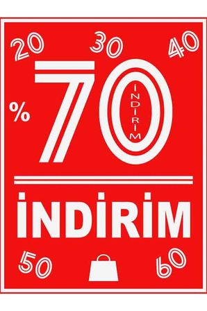 SEZON SONU İNDİRİM BRANDASI, AFİŞİ (VİNİL BRANDA) 100 X 200 CM (4 KÖŞE METAL DELİKLİ)