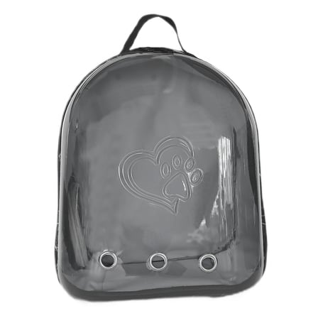 Kalpli Patili Astronot Şeffaf Taşıma Sırt Çantası Gri 24x32x42 cm - SF-ASTRNTKLP-GR