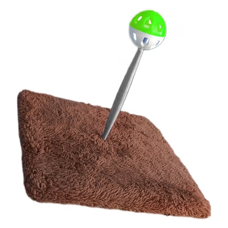 Yaylı Toplu Hacıyatmaz Kedi Aktivite Oyuncağı 16-20 cm Kahverengi - SF-HCYTMZ-KHV