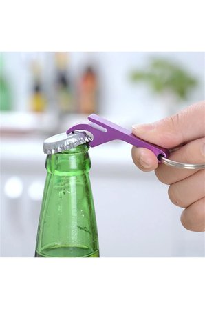 Mini Cep Alüminyum Taşınabilir Pratik Şişe Kapak Açacağı Anahtarlık Açacak