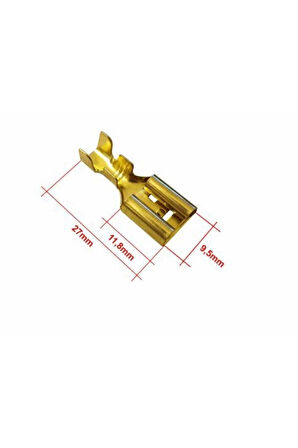 100 Adet SF3D İzolesiz Dişi Fiş Terminal Soket Kablo Ucu