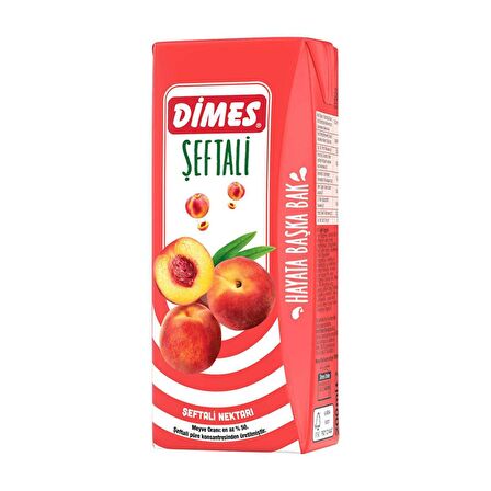 Dimes Şeftali Aromalı Meyve Suyu 200 ml 27'li