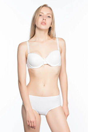 Beyaz Seamless Slip Pop Up Külot Korse Yeni Sezon (1 Adet Ekonomik)