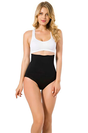 Kadın Dikişsiz Duble Slip Lohusa Korse Ten