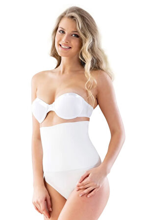 Kadın Dikişsiz Duble Slip Lohusa Korse Ten