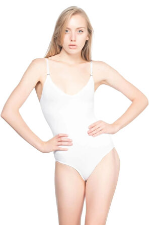 Kadın Beyaz Seamless Slip Body Boy Korse 2012