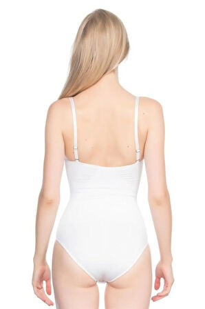 Kadın Beyaz Seamless Slip Body Boy Korse 2012