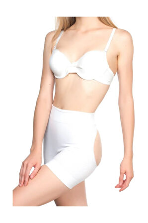 Dikişsiz Anti-selülit Popo Açık Boxer Korse siyah