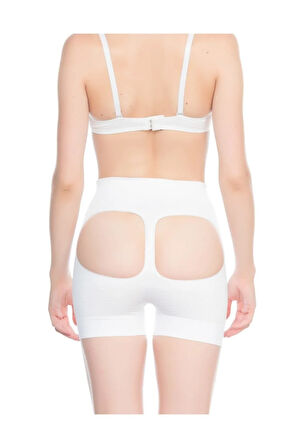 Dikişsiz Anti-selülit Popo Açık Boxer Korse siyah