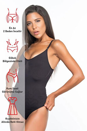 Siyah 2072 Ince Body Korse