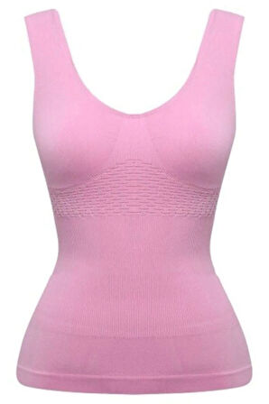 Kadın Siyah Kalın Askılı Korseli Atlet 