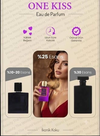 Jeven Brus One Kiss Eau de Parfum 50ml - Orjinal Bandrollü Uzun Süre Kalıcı Parfüm