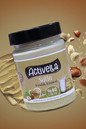 Activella Sütlü Fındık Ezmesi 330gr %40 Fındıklı X3