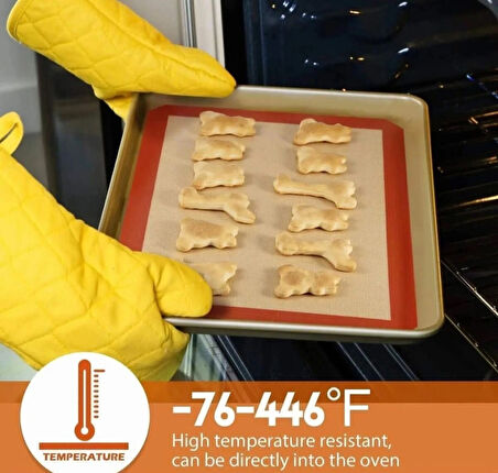 Silikon Yapışmayan ve Yanmayan pişirme Hamur Açma