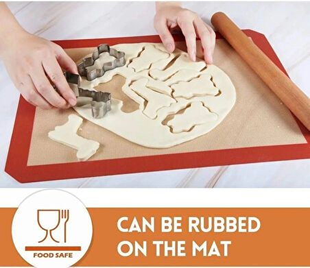 Silikon Yapışmayan ve Yanmayan pişirme Hamur Açma