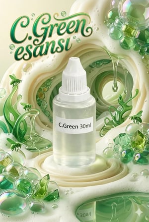 Kendi Sabununu Yap! 10 KG Şeffaf Sabun Bazı + C.Green Esansı +Yeşil Boya