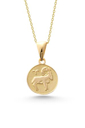 14 Ayar Altın Koç Burcu Burç Kolye