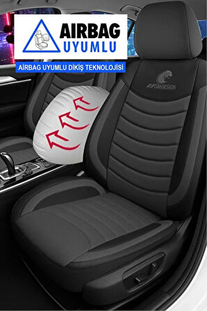 Mitsubishi Grandis 2.4 I 16v Mıvec (165 Hp) 2006 PANTHER Serisi UYUMLU KETEN OTO KOLTUK KILIFI FÜME