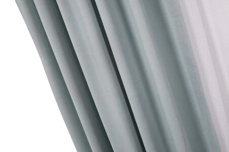 Massarelli Fon Perde Mint Rengi 1-3 Sık Pile