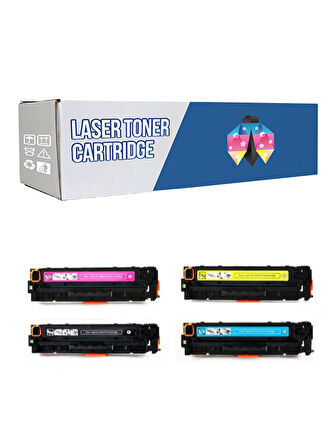 Safir Toner Canon CRG-054 İ-Sensys MF-642Cdw CMYK 1 Set    Muadil Toner