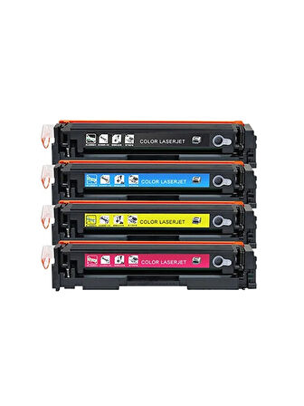 Safir Toner Canon CRG-055 i-Sensys LBP-664Cx CMYK 1 Set Çipsiz Muadil Toner