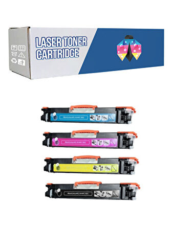 Safir Toner Canon CRG-729 / İ-Sensys LBP-7010 CMYK 1 Set  Muadil Toner