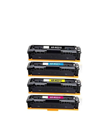 Safir Toner Hp 207A-W2210A LaserJet Pro MFP M283cdw CMYK 1 Set  Çipli Muadil Toner