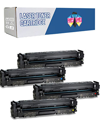 Safir Toner Hp 207A-W2210A  LaserJet Pro MFP M283fdn CMYK 1 Set  Çipli Muadil Toner