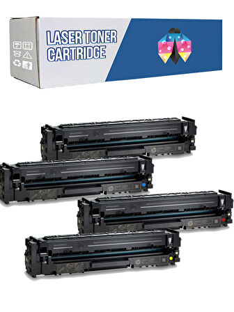 Safir Toner Hp 207A-W2210A LaserJet Pro MFP M283fdw CMYK 1 Set Çipsiz Muadil Toner